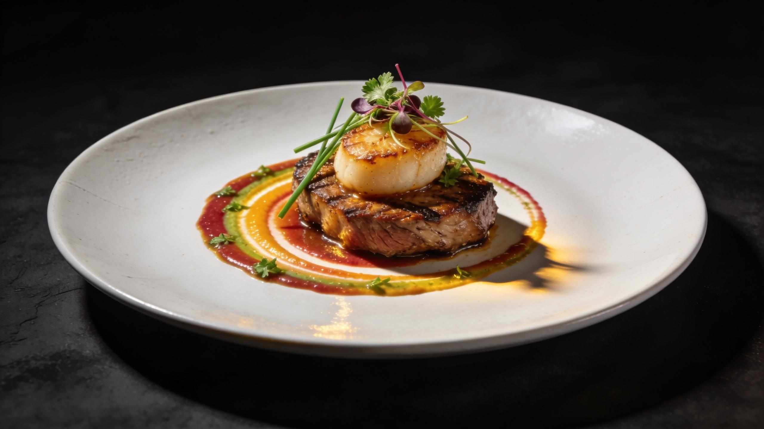 Beautifully plated dish from L'École Culinaire
